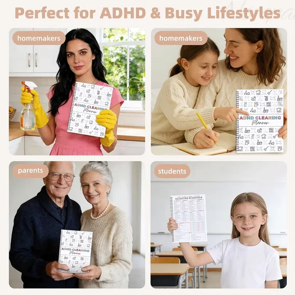 ADHD Cleaning Planner for Adults- NEW IN PACKAGE - Picture 6 of 7